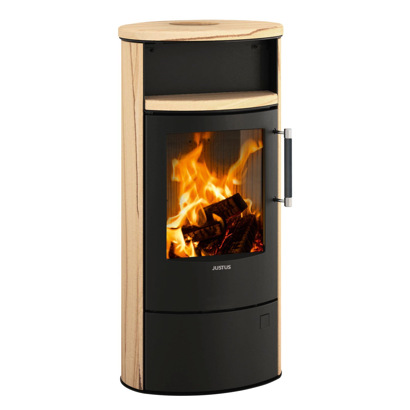 JUSTUS Island 5 2.0 Kaminofen 5 kW – Sandstein/Schwarz