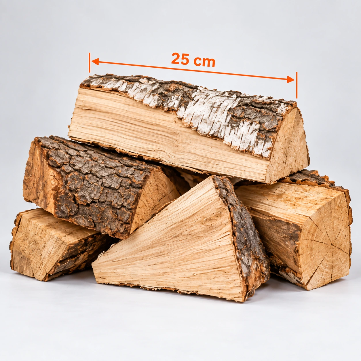 Brennholz Hartholz-Mix / Laubholzmix 25 cm, kammergetrocknet – 1 RM – Image 2