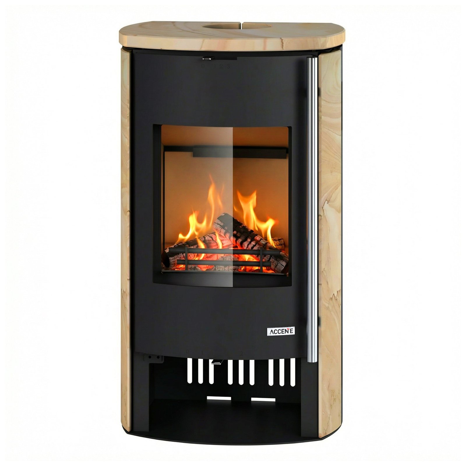 Accente Nyborg 4.0 AL STS Kaminofen Sandstein 7 kW – Image 4