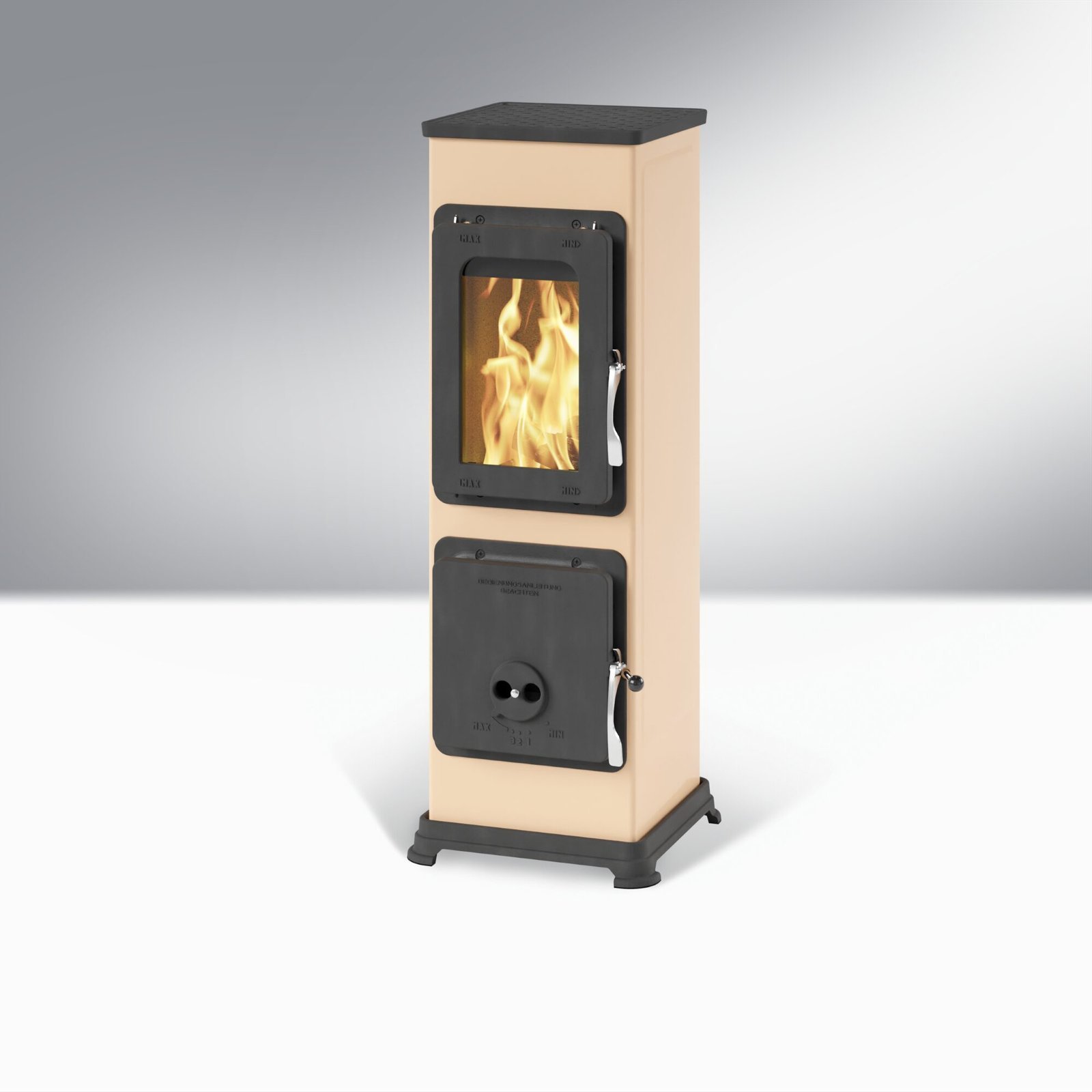 Thorma Bozen AT Dauerbrandofen 5,5 kW – Emaille Cappuccino